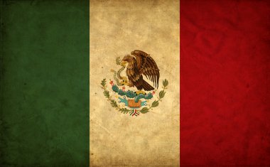 Mexico grunge flag clipart