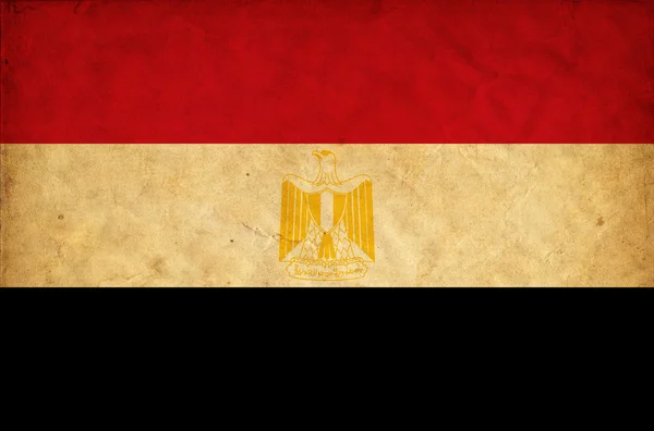 Egypte grunge vlag — Stockfoto