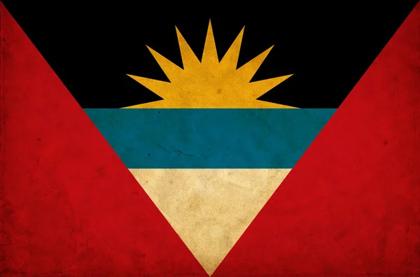 安提瓜和巴布达 grunge 旗 — 图库照片