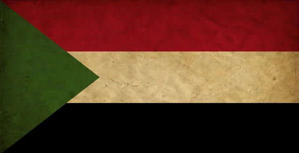 Sudão bandeira grunge — Fotografia de Stock