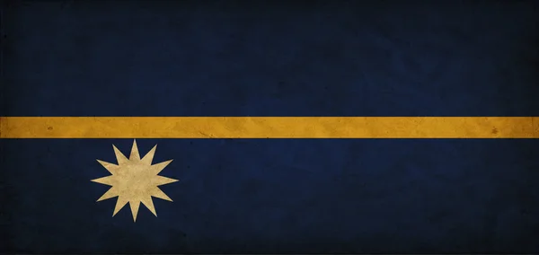 Vlajka Nauru grunge — Stock fotografie