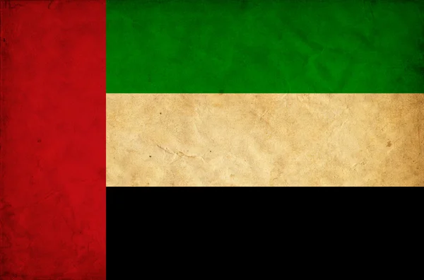 Birleşik Arap Emirlikleri grunge bayrağı — Stok fotoğraf