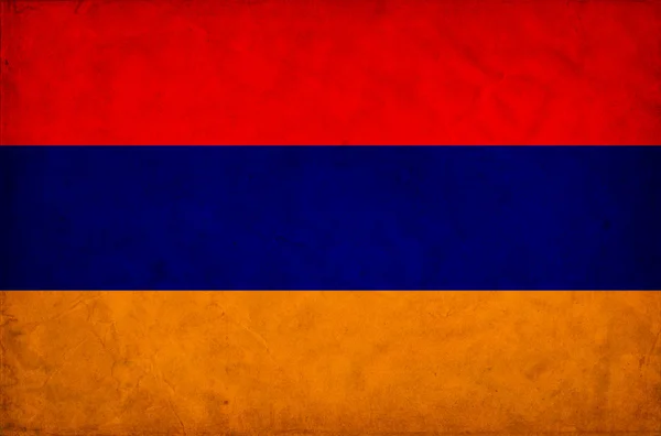 亚美尼亚 grunge 旗 — 图库照片