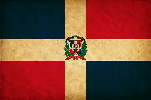 Flaga ilustracja Dominikana — Zdjęcie stockowe