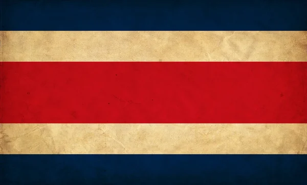 Kostarika grunge vlajka — Stock fotografie