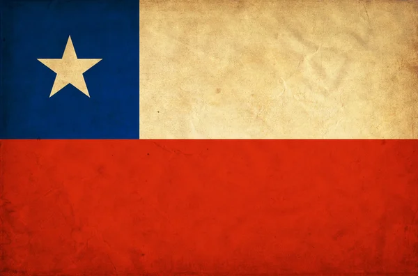 Bandera grunge Chile —  Fotos de Stock