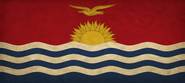 Vlag van Kiribati grunge — Stockfoto