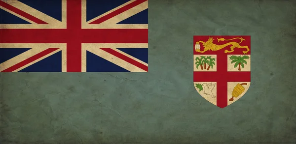 Fiji grunge vlag — Stockfoto