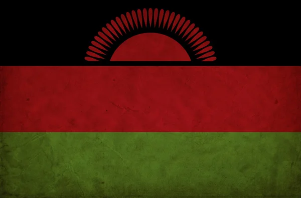 Прапор Малаві гранж — стокове фото