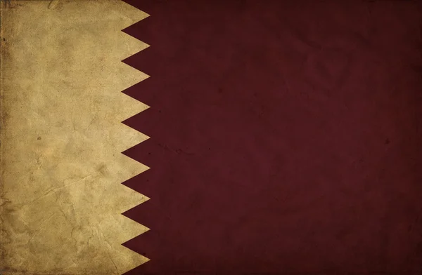 Qatar grunge vlag — Stockfoto