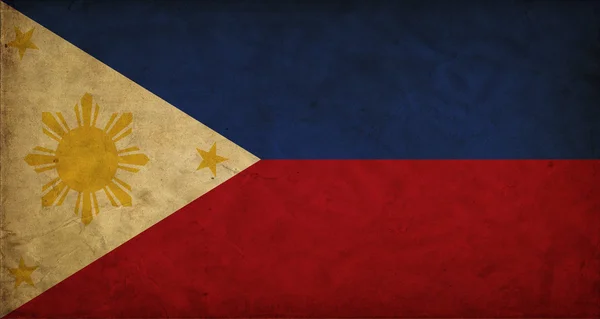 Filipinler grunge bayrağı — Stok fotoğraf