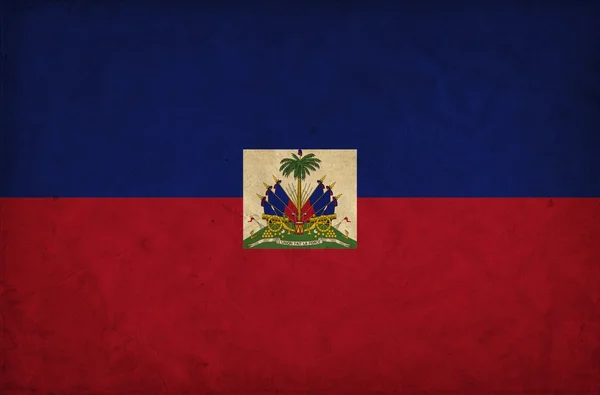 Haiti grunge zászló — Stock Fotó