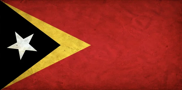 Timor Oriental bandera grunge —  Fotos de Stock