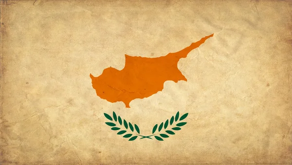 Bandera grunge de Chipre —  Fotos de Stock