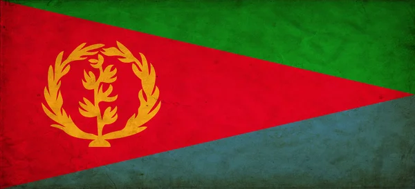 厄立特里亚 grunge 旗 — 图库照片