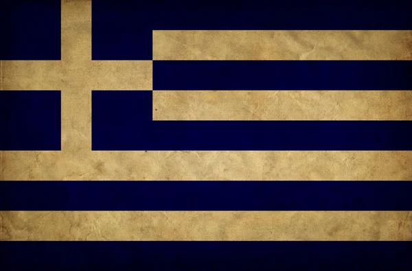 Grécia bandeira grunge — Fotografia de Stock