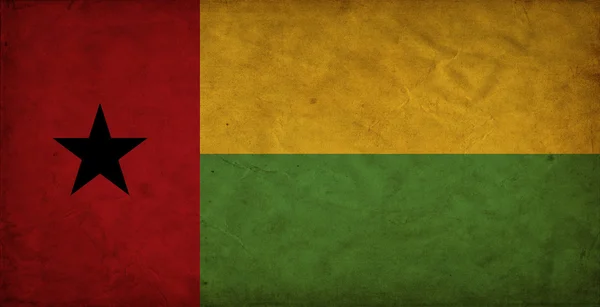Vlag van Guinee-Bissau grunge — Stockfoto