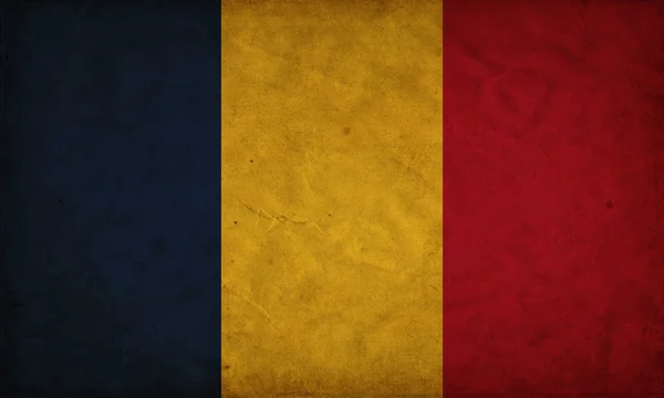 Гранж-флаг Чада — стоковое фото