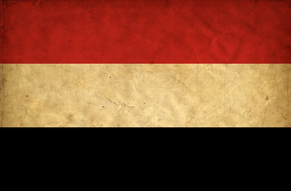 Bandeira grunge do Iémen — Fotografia de Stock