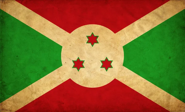 Drapeau grunge Burundi — Photo