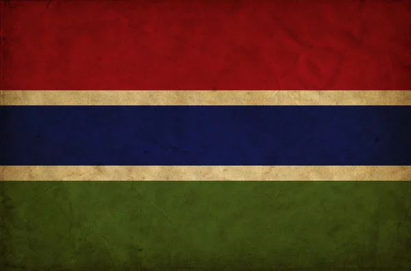 Gambiya grunge bayrağı — Stok fotoğraf