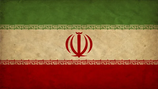 Irão bandeira grunge — Fotografia de Stock