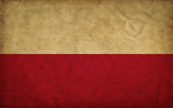 Bandera grunge de Polonia — Foto de Stock