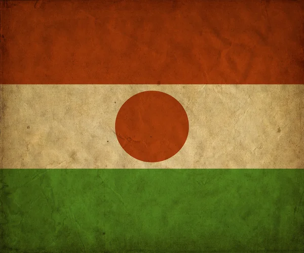 Niger bandiera grunge — Foto Stock