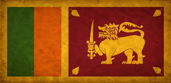 Drapeau grunge Sri Lanka — Photo
