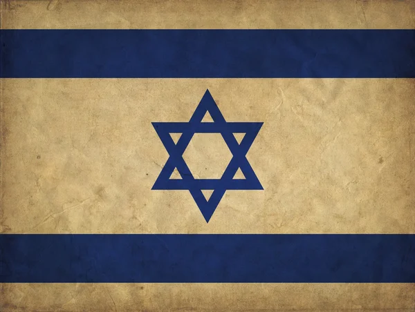 Israël grunge vlag — Stockfoto