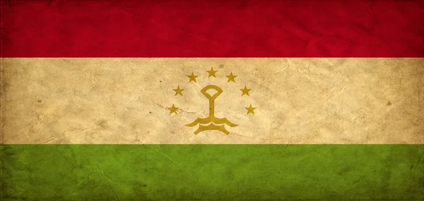Tajikistan grunge flag — Stock Photo, Image
