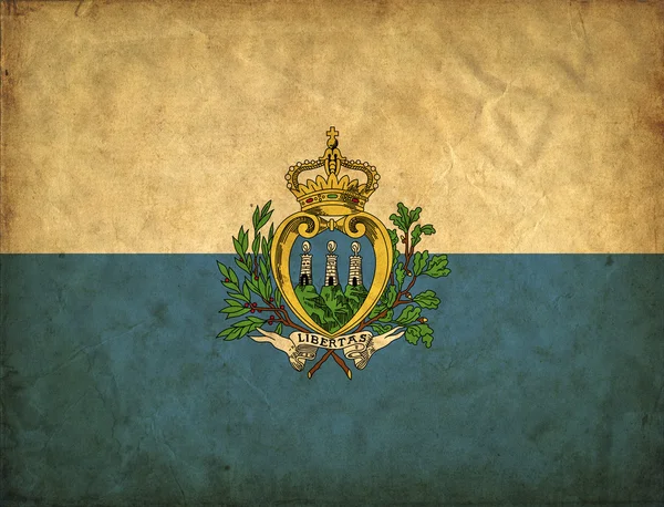San Marino grunge flag — Stock Photo, Image