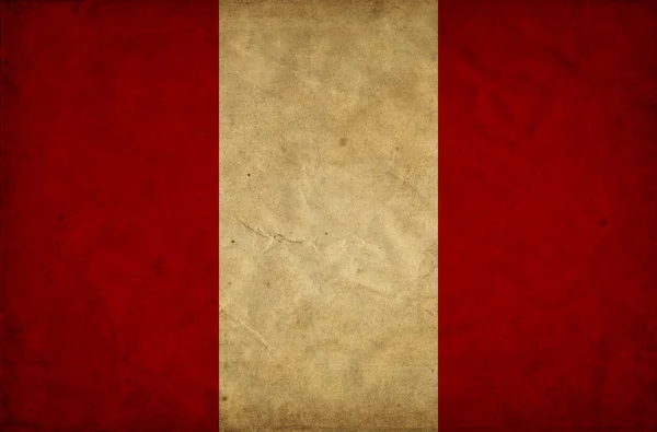 Grunge σημαία του Περού — Φωτογραφία Αρχείου