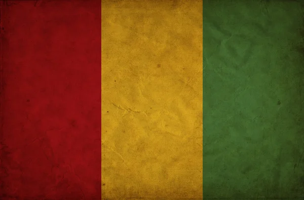 Bandera de Guinea grunge — Foto de Stock