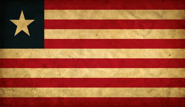 Vlajka Libérie grunge — Stock fotografie