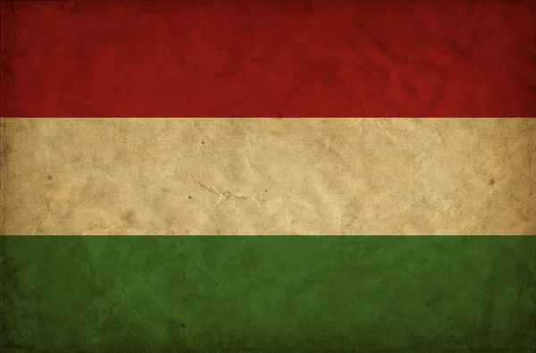 Гранж-флаг Венгрии — стоковое фото