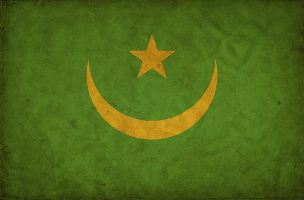 Bandera grunge de Mauritania —  Fotos de Stock