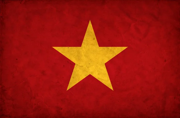 越南 grunge 旗 — 图库照片