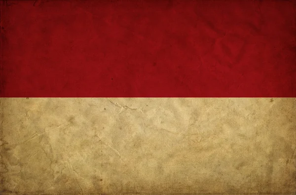 Indonesië grunge vlag — Stockfoto
