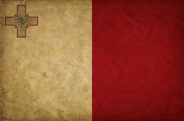 Bandeira grunge de Malta — Fotografia de Stock
