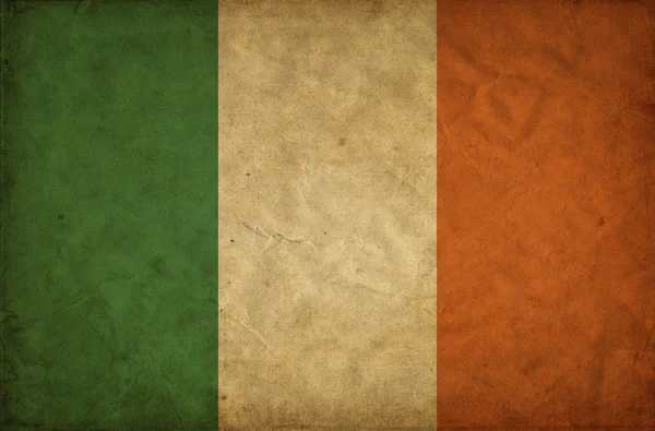 Irische Grunge-Flagge — Stockfoto