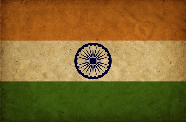 Indien grunge flagga — Stockfoto