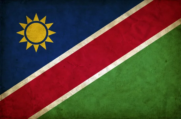 Namibia grunge flagga — Stockfoto