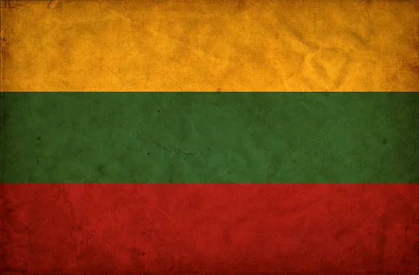 Litva grunge vlajka — Stock fotografie