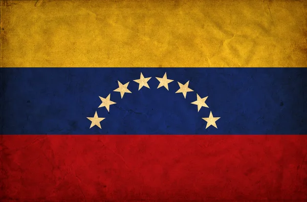Venezuela grunge bayrağı — Stok fotoğraf