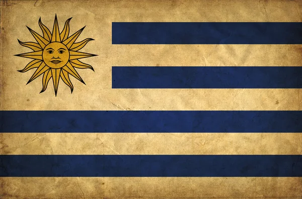 Uruguay bandiera grunge — Foto Stock