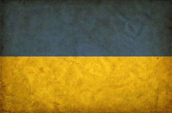 Ukrajna grunge zászló — Stock Fotó