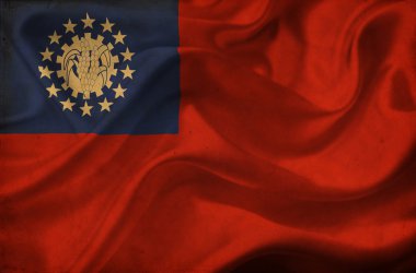 Myanmar dalgalanan bayrak