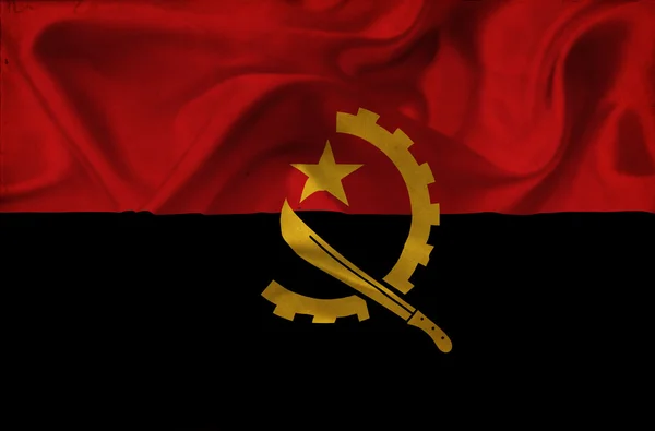 Wapperende vlag van Angola — Stockfoto