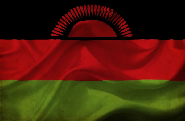 Malawi integetett zászló — Stock Fotó